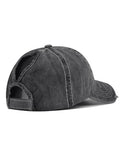 Distressed Wash Sequin Star Baseball Cap-Outfit