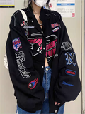 vintage motorcycle bomber jacket with