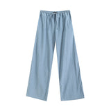 New French Short Version V-Collar Shirt A-Shaped Skirt Pull-Rope Straight Jeans-Outfit