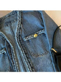Denim Jacket for Women Casual Oversized Loose Jean Jackets 2023 New Autumn Ladies Long Sleeve Coat Cardigan