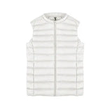 2024 Women's Light Down Vest Women's Vest Korean Version Sleeveless Round Collar Down Jacket Women's Plus Size Women's Jacket-Outfit