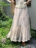 Fongt Xixi 2025 Summer New Temperament Apparent Thin High-Rise Half-Dressed Dress Dress Dress 85203
