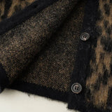 Leopard Print Knitted Cardigan-Outfit