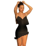 Fongt New Dress Women's Halter Skirt
