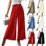 Loose High Waist Crimp Wide