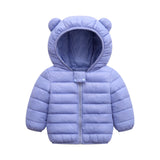 Toddler Boys Jackets Autumn Winter Long Sleeve Hooded Character Pattern Children Outerwear Coats Kids