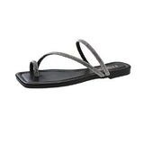 Fongt Feng Shui Diamond Cool Slippers Women Wear 2024 Summer New Soft Bottom Head With Skirt Students Beach