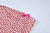 Strapless Heart Print Midi Dress-Outfit