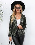 Women's Wear Autumn And Winter Burst Station Printed Lapel Small Suit Jacket-Outfit