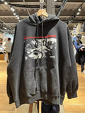 Women Black Graphic Sweatshirts 2023 Fall Fashion Ladies Guitar Boy Printed Long Sleeves Hoodies Female Loose Pullovers-Outfit