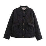 Fongt Women's ZA Autumn And Winter New Street Fashion Casual Cotton Cotton Coat