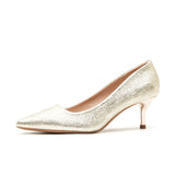Fongt Wedding Shoes Women's Fine Heel 2025 New Pointed Bright-Heeled High-Heeled Shoes With Skirts Bridesmaids Banquet Single