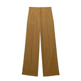 New Women's Double-Breasted Suit Jacket Straight Trousers 8194394 8003394-Outfit