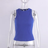 Fongt Summer New Slim Short Sexy Slim Vest-Outfit