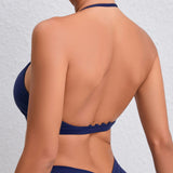 Fongt Shoulder Strap Yoga Top Female Tight Quick-Drying Exercise Yoga Bra Outdoor Running Beautiful Back-Outfit