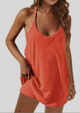 Fongt Summer Explosion Lady Slings Joint Shorts Dressing Dress Casual Set