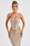 Fongt And Summer Hot New Sexy Trend Bare Back Tsets Coat Ass Long Skirt Knitting Set