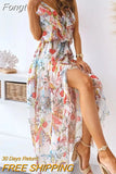 Out Sexy Patchwork Chiffon Dress Women Sleeveless V Neck Spaghetti Strap Dress Casual Female Summer Party Backless