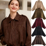 Fongt Women's 2025 Early Spring New Thin Temperament Pilot Multi-Color Jacket Jacket