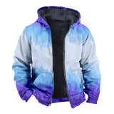 Fongt Solid Color 3D Print Digital Print With Hoodie Cotton Suit-Outfit