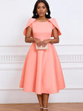Fongt New Fashion Temperament Famous Banquet Party Dress Dress Cape Dress Dress