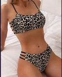 Fongt New Sexy Leopard Print Split Two-Piece Sexy Bikini