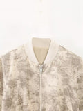 Spring Printed Short Pilot Jacket 2010723 Printed Miniskirt Suit-Outfit