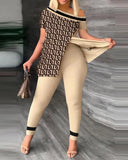 Fongt 2024 Women's Clothing Explosion Two Sets Of Irregular Fashion Trousers