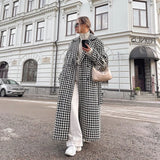 Fongt Women's Wear 2023 New High-End Fashion Coat Light In Black And White-Outfit