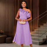 Fongt Shoulder Collar High-Rise Dress Party Party Dress