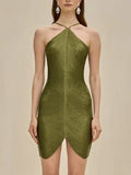 Fashion Eso-Hanging Neck-Luck Dress 2025 Spring And Summer