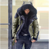Fongt Large Number Of 2025 Autumn And Winter Wish Explosion Zipper Jacket Men Thick Locomotive Coat Leather