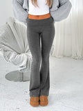 high waist flared