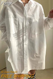 Korean Fashion Casual Blouses Women Harajuku BF Loose Long Sleeve Shirts Elegant Simple Chic All-match Office Lady