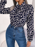 Fongt Wind Shooting 2025 Spring And Summer Temperament With Lantern Sleeve Chiffon Shirt Women's Clothing