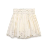 Fongt Spring And Summer New Embroidery Fine Sling + High-Waist Embroidery Shorts
