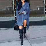 Attractive Charming Women's Long-sleeved Irregular