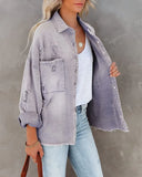 Denim Coat Women 2022 Spring Autumn Long Sleeve Double Pocket Loose Outerwear Jeans Jacket Chaquetas Para
