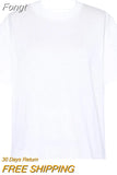 Cotton T-Shirts for Women 2023 Summer Clothing Fashion Short Sleeve Simple Tee Shirt T-Shirt Chic Female Casual Tees