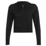Slim Zipper Casual Hooded Sweater-Outfit
