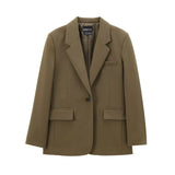Fongt Women's ZA Street Fashion Blouse Casual Suit Jacket
