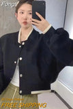 Women Baseball Clothes Long Sleeve Button Short Jacket Fashion American Patchwork Jacket Harajuku Casual Female Fall