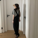 Womens Solid Simple Friends Full-length Side Button Sweet Elegant Loose Cozy All-match Fashion Daily Trousers