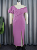 Fongt Summer Comfort Personality Lantern Sleeve Dress Party V-Neck Dress Dress Dress
