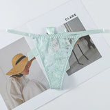 Lace Sexy Thong Women's Back Hot Bow Bikini Low-Waisted Breathable
