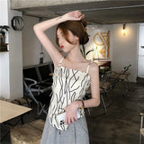 Temperament Casual Vest Women Summer New Korean Version Of The Retro Bow Strap Sling Wearing Sleeveless