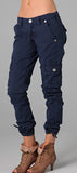 Street Hipster Color Patchwork Pocket Zipper Women's Casual