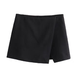 Spring Style Asymmetrical Fashion Multi-Color Skirt-Outfit