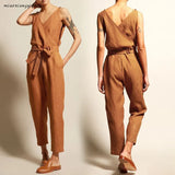 Retro V-neck Belt Women's Casual Oversized Elegant