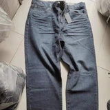 Autumn New Tiger Pattern Printed Jeans Men's High Street Fashion Slim Straight Trousers-Outfit